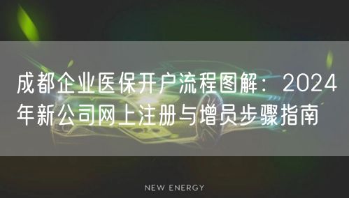 成都企业医保开户流程图解：2024年新公司网上注册与增员步骤指南