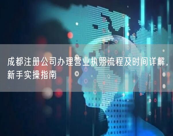 成都注册公司办理营业执照流程及时间详解，新手实操指南