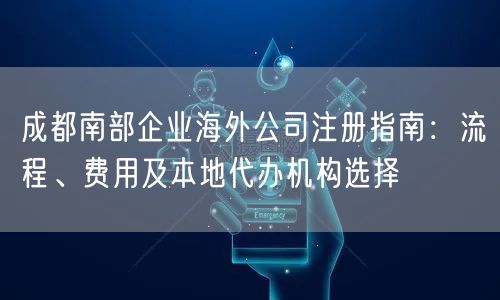 成都南部企业海外公司注册指南：流程、费用及本地代办机构选择