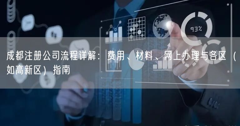 成都注册公司流程详解：费用、材料、网上办理与各区（如高新区）指南