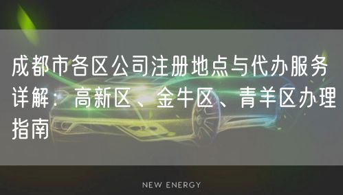 成都市各区公司注册地点与代办服务详解：高新区、金牛区、青羊区办理指南