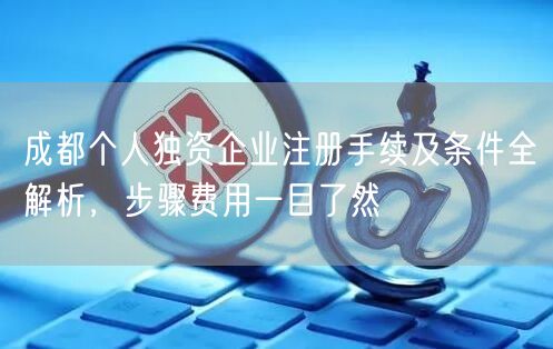 成都个人独资企业注册手续及条件全解析，步骤费用一目了然