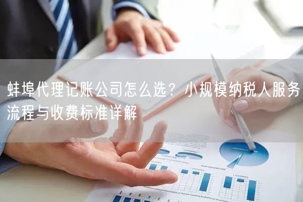 蚌埠代理记账公司怎么选？小规模纳税人服务流程与收费标准详解