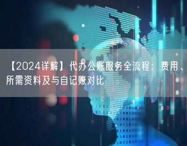 【2024详解】代办公账服务全流程：费用、所需资料及与自记账对比