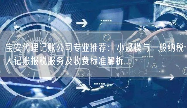 宝安代理记账公司专业推荐:小规模与一般纳税人记账报税服务及收费标准解析 宝安代理记账公司专业推荐:小规模与一般纳税人记账报税服务及收费标准解析