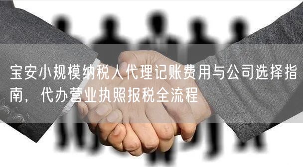 宝安小规模纳税人代理记账费用与公司选择指南,代办营业执照报税全流程 宝安小规模纳税人代理记账费用与公司选择指南,代办营业执照报税全流程